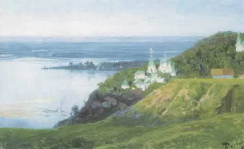 Монастырь на рекой 1898 Севастопольский художественный музей Речка Свинка - фото 72