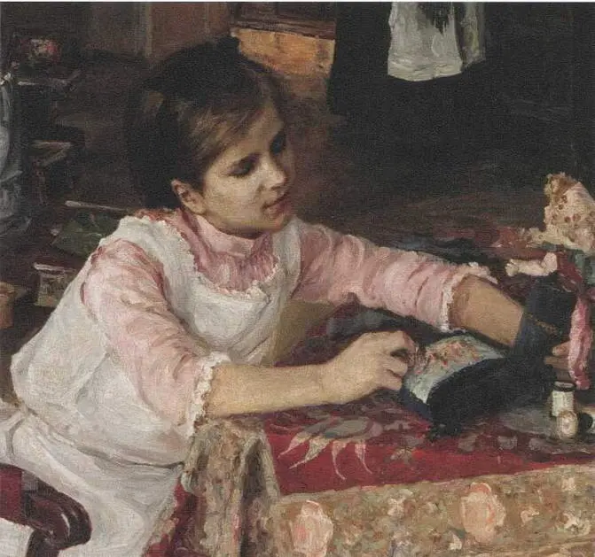 В детской Фрагмент Лиля 1892 Челябинская областная картинная галерея Прадедом - фото 3