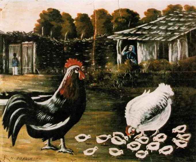 Петух и наседка с цыплятами Государственный музей искусств Грузии Тбилиси - фото 5