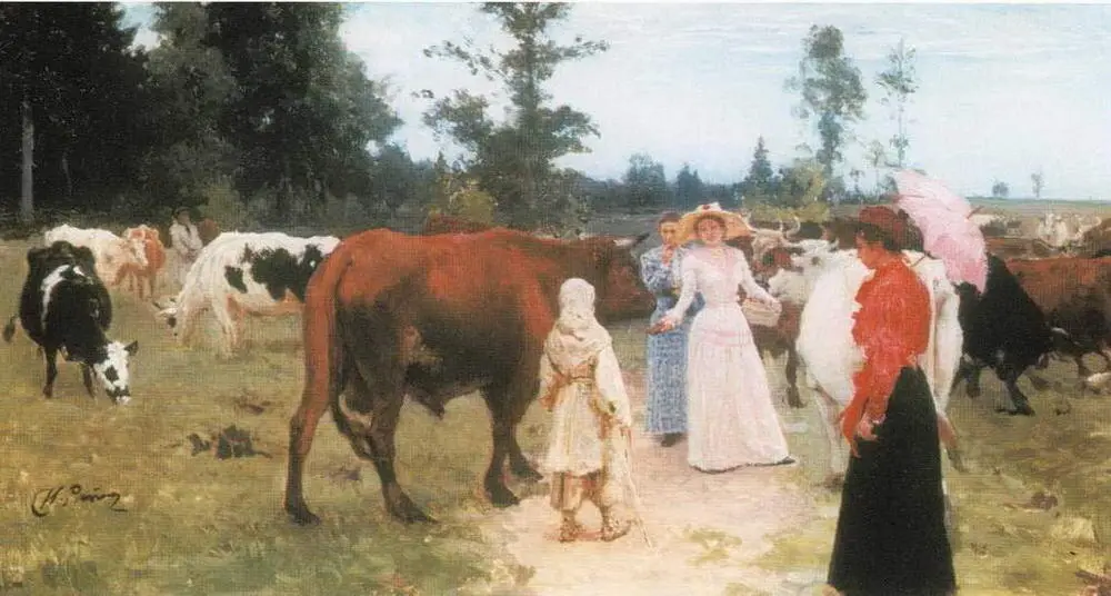 Девушки среди коров 1896 Киевский музей русского искусства Однако ценность - фото 20