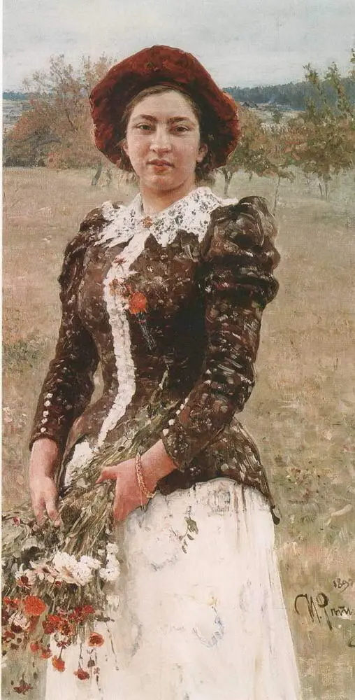 Осенний букет Портрет Веры Ильиничны Репиной дочери художника 1892 - фото 38