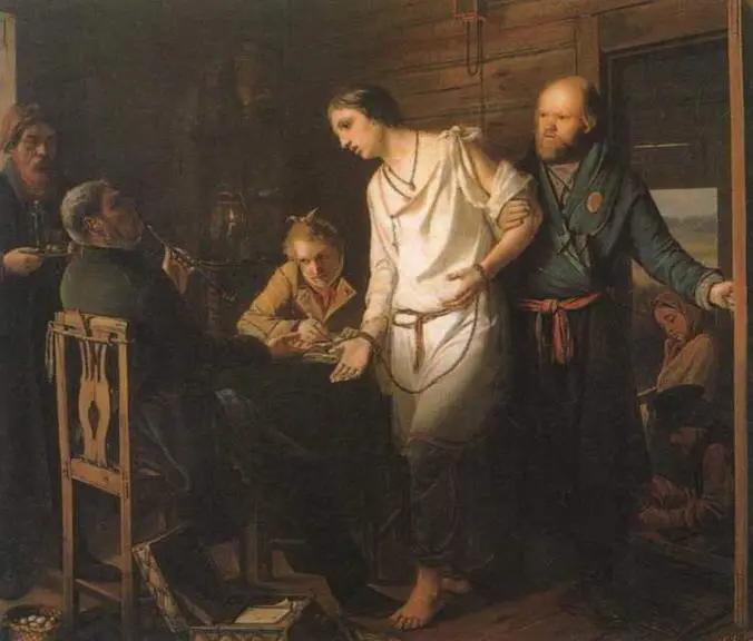 Приезд станового на следствие 1857 Государственная Третьяковская галерея - фото 2
