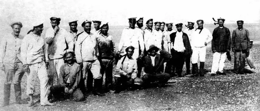 Моряки Забияки во время работ на берегу ПортАртур 1902 г 1 августа 1894 г - фото 120