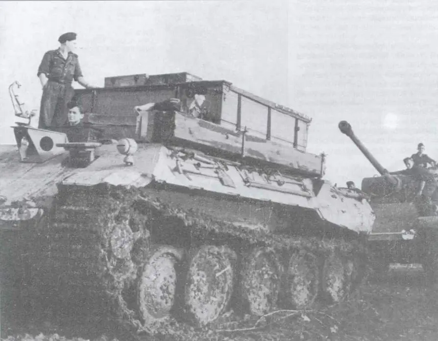 Bergepanther AusfG буксирует поврежденную Пантеру На лобовом листе БРЭМ - фото 50