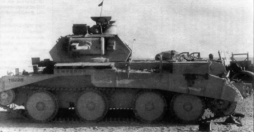 Крейсерский танк Mk IVA из состава 2RTR подбитый в ходе операции Бэттлжс - фото 28