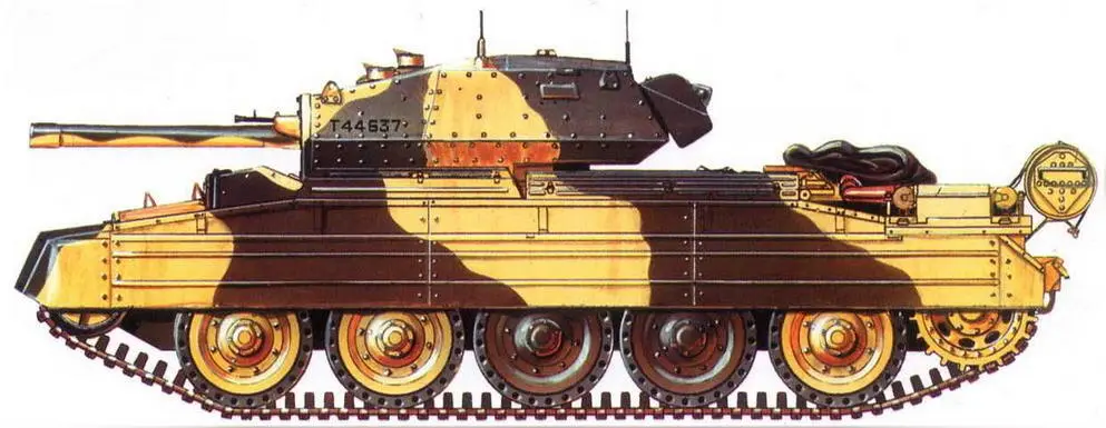 Крейсерский танк Mk VI Крусейдер III 22я танковая бригада 1й танковой - фото 62
