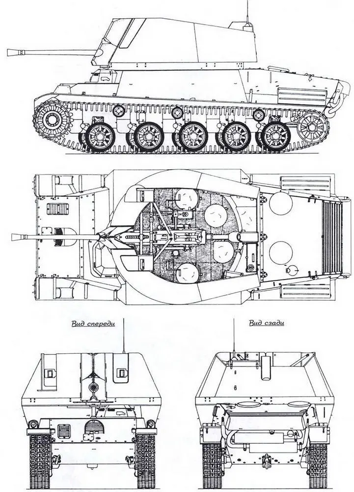 Nimrod Компоновка САУ Нимрод 1 40мм автоматическая пушка 36М 2 - фото 48