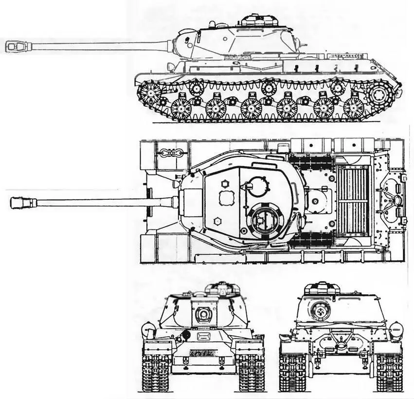 ИС2 Тактикотехнические характеристики танка ИС2 БОЕВАЯ МАССА т 46 - фото 121