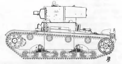 ХТ130 Легкий танк Т26 обр 1933 г ранних выпусков сваливает дерево во - фото 24