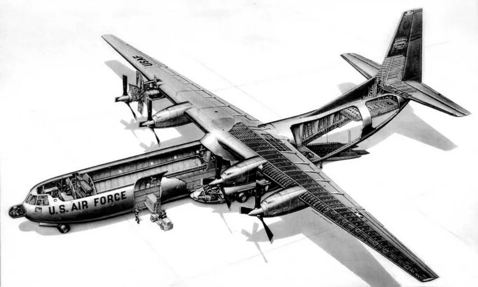 Разрез военнотранспортного самолета С133А С133А Виктор Галыня Дмитрий - фото 91