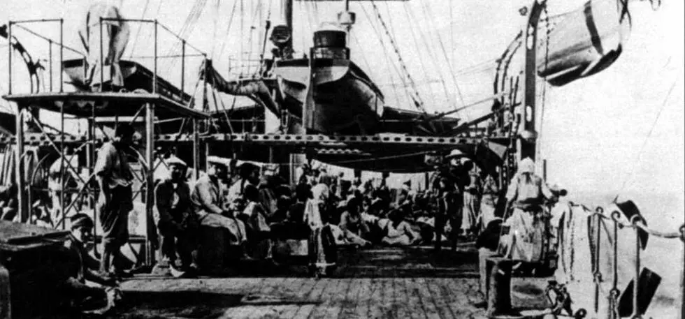 Армянские беженцы на палубе Фулра 1915 г 19151916 гг 12 января Фудр - фото 96