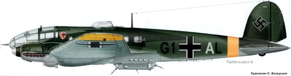 He 111 P4 зав 2928 из 3й АЭ IKG55 Сбит в районе Дубно 22 июня 1941 г - фото 144