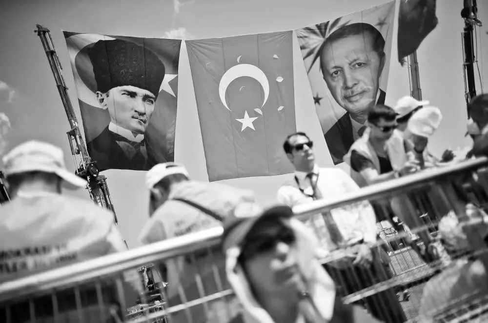 Рис 16 Митинг Демократии и шахидов 7 августа 2016 года в Стамбуле - фото 20