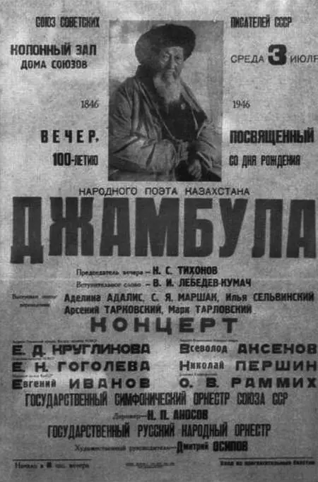 Афиша извещающая о вечере в Колонном зале Дома Союзов в честь 100летия - фото 28