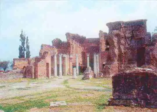 Золотая площадь Вилла Адриана в Тибуре Дионис вступая в брак с Ариадной - фото 264