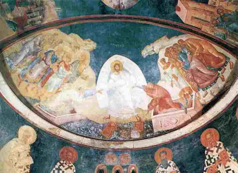 Сошествие Христа во ад КахриеДжами XIV в Роспись купола Церковь в - фото 341