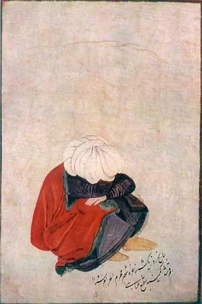 Шафийи Аббаси Спящий дервиш Миниатюра 1650 г Миниатюра Рукопись - фото 480
