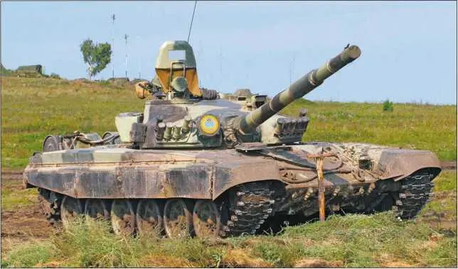 Основной танк Т72А армии Республики Казахстан на огневой позиции Основной - фото 288