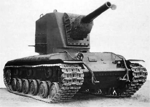 Опытный танк КВ с большой башней и 152мм гаубицей 1940 год Во второй - фото 155
