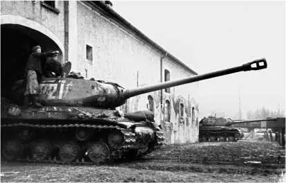 Танки ИС2 в засаде Германия 1й Белорусский фронт 1945 год Танк ИС2 в - фото 226