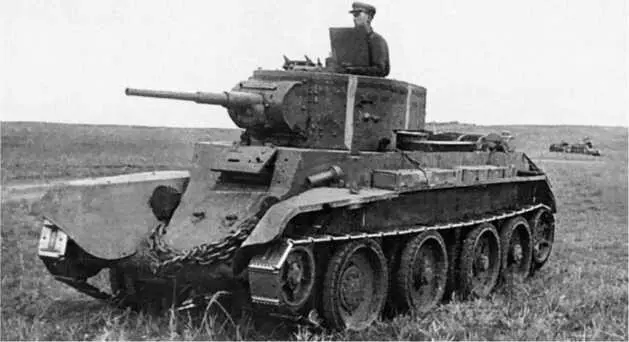 Танк БТ7 6й танковой бригады выходит на рубеж атаки Район р ХалхинГол - фото 177