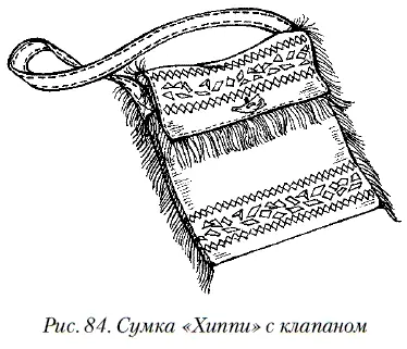 Сумку Хиппи можно украсить и другим узором например используя цветочные - фото 86