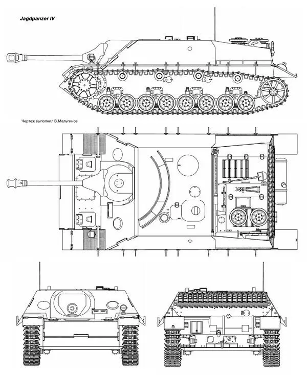 Для противотанковой САУ Jagdpanzer IV был характерен низкий силуэт что давало - фото 141