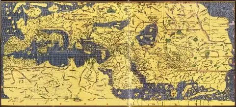 Карта мира АльИдриси XII век в оригинале юг вверху Страны континента - фото 24