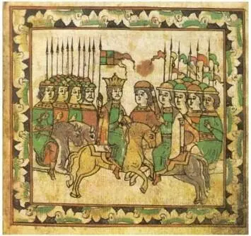 Русское войско встречает литовских союзников князей Андрея Ольгердовича - фото 78