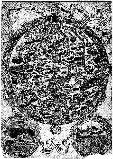 Рис 32 Средневековая карта Ганса Рюста Hans Rust 1480 года Наглядно виден - фото 39