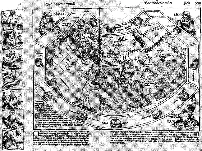 Рис 48 Карта мира Шеделя якобы 1493 года Видно что в конце XV века - фото 55