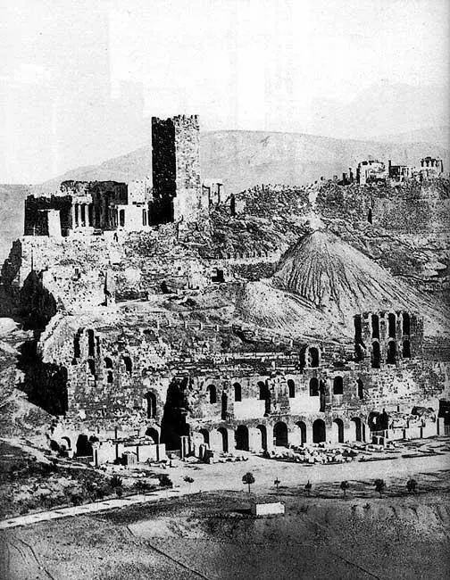 Рис 183 Увеличенный фрагмент фотографии 1865 года Пропилеи рядом - фото 193