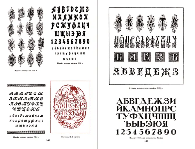 Русские инициалы XIX в Шрифт модерн начала XX в Шрифт модерн начала XX в - фото 122