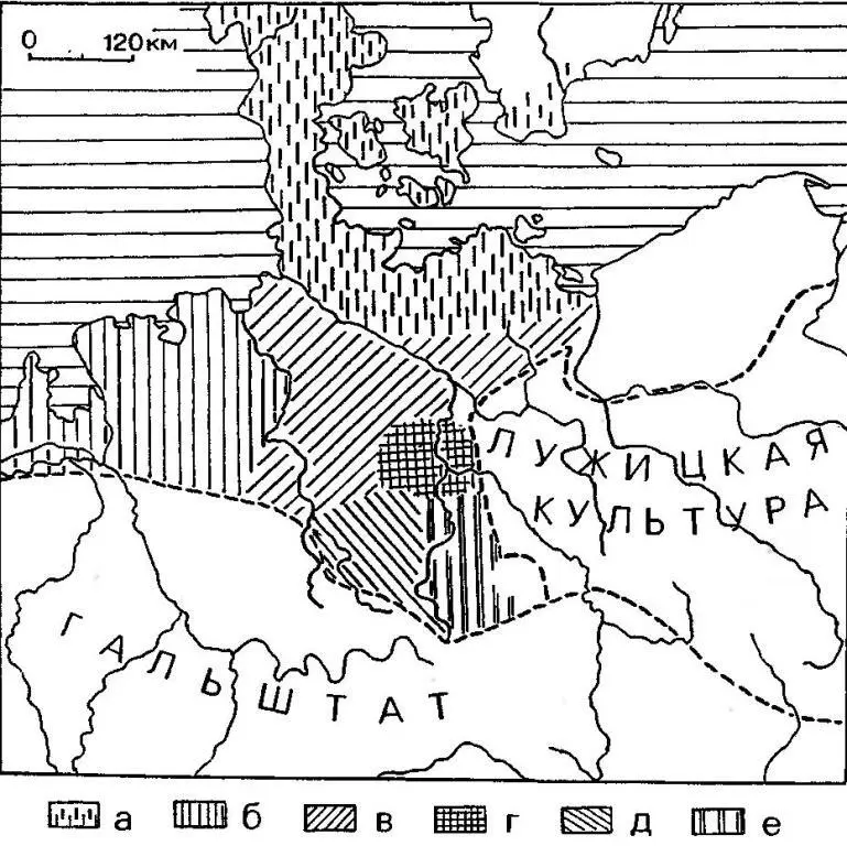 Рис 25 РейнскоВисленское междуречье и Ютландия накануне сложения ясторфской - фото 27
