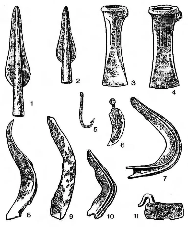 Рис 31 Орудия труда и предметы вооружения лужицкой культуры 1 2 - фото 32