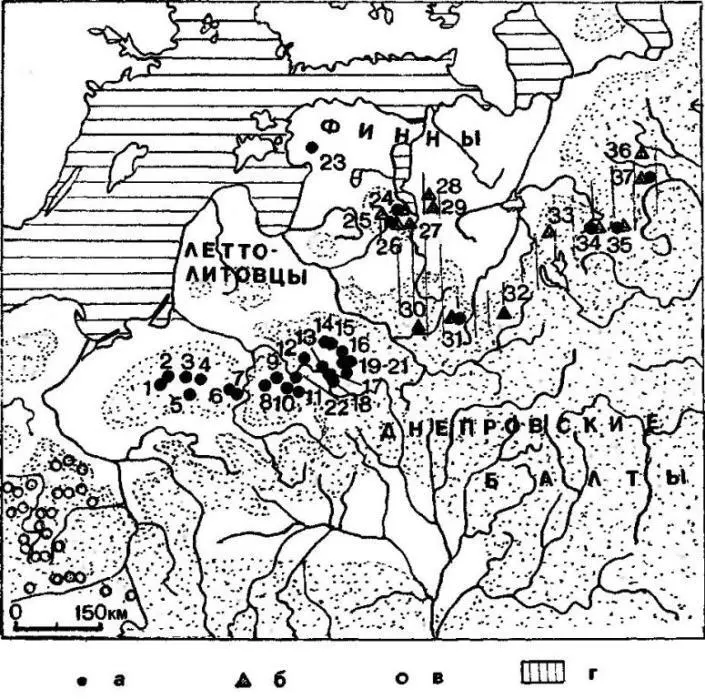 Рис 108 Ранний этап культуры длинных курганов а могильники с длинными - фото 110