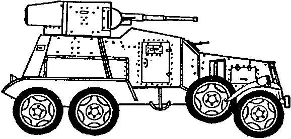 Средний советский бронеавтомобиль БА6 образца 1935 г Боекомплект 80 - фото 62