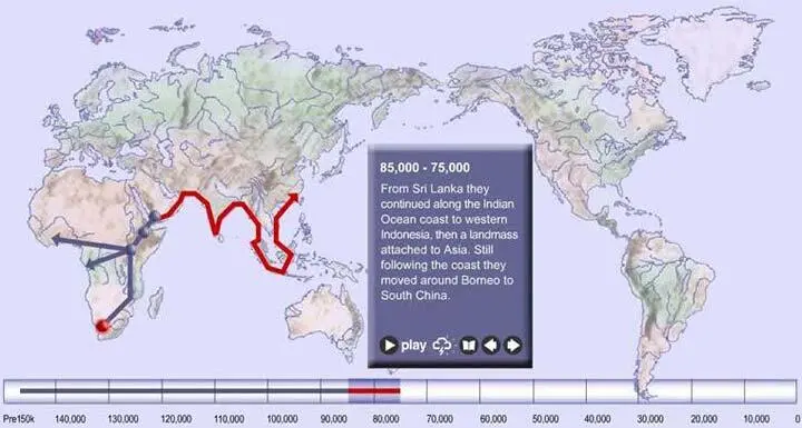 Люди расселялись сначала вдоль южного побережья Азии Около 74 000 лет назад - фото 30