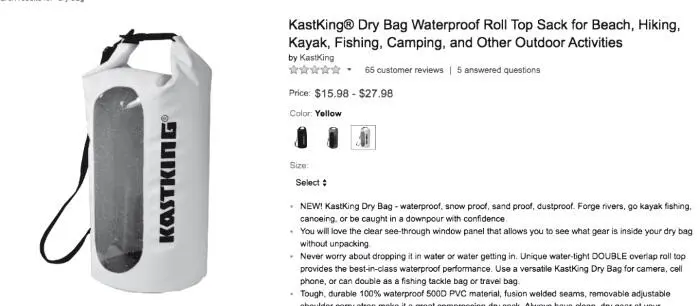 Dry Bag продаваемый товар рынок не перенасыщен 1 Сумка водонепроницаемая 2 - фото 68