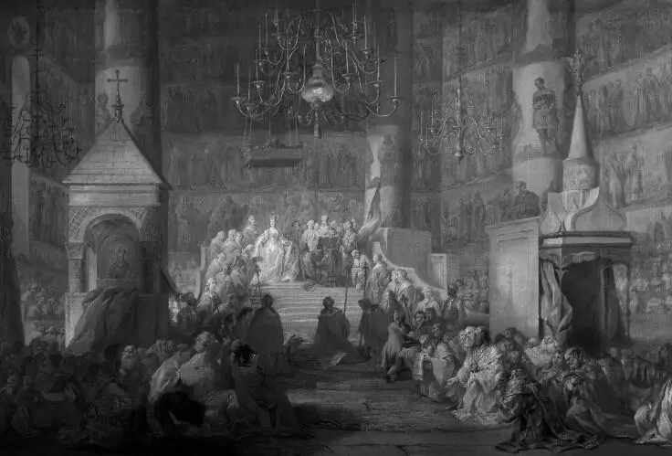 С Торелли Коронация Екатерины II22 сентября 1762 года 1777 - фото 35