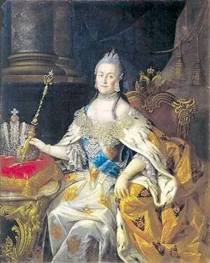 Портрет Екатерины II Художник АП Антропов 1766 год С конца 1860х годов - фото 48