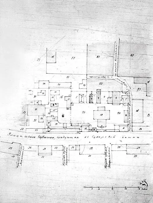 План владения церкви Троицы в Листах 1790 год ЦИАМ Ф 2134 Оп 1 Д 31 О - фото 71