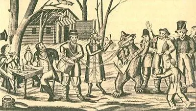 В Марьиной Роще Лубок Рисунок 1865 года По отзывам инспекторов народных - фото 132