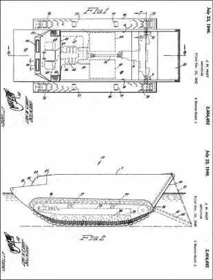 Предложенная компанией FMC в 1943 г схема плавающего транспортера с полностью - фото 247
