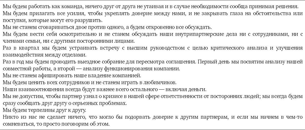 Раздел третий будущее бизнеса и партнерства 10 Разработка правил поведения - фото 23