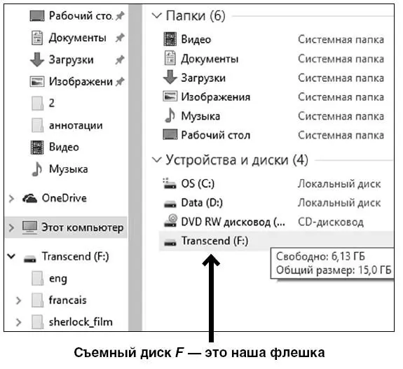 Как скинуть информацию с флешки или карты памяти на ноутбук Эта операция не - фото 99