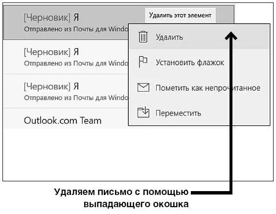 Третий способ 1 Подвести курсор к строке полученного вами письма 2 В строке - фото 219