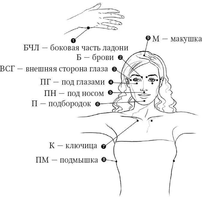 Выберите нужную сторону если вы правша простукивайте кончиками указательного - фото 4