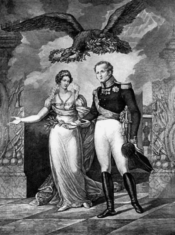 С Карделли Гравюра Мир Европы 1814 г Неизвестный художник Портрет - фото 48