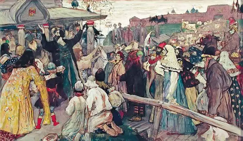 Минин и нижегородцы М Нестеров Без денег приступать к великому промыслу - фото 30